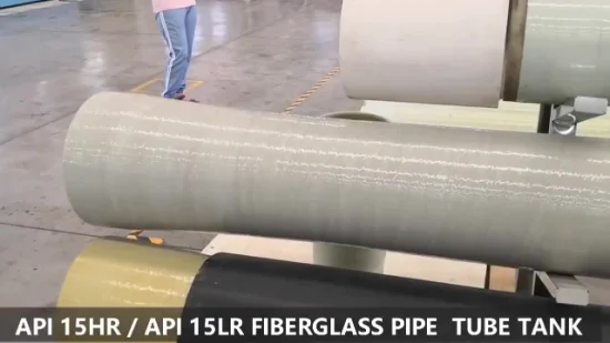 Green Plastic 200mm Composite Expory Drain GRP FRP Gre Fiberglass Pipe